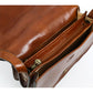 Bruine Leren Cross Body Tas - MOONFLEET