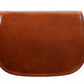 Bruine Leren Cross Body Tas - MOONFLEET