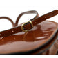 Bruine Leren Cross Body Tas - MOONFLEET