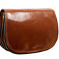 Bruine Leren Cross Body Tas - MOONFLEET