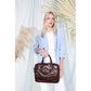 Bruine Leren Briefcase Laptoptas - ORLANDO