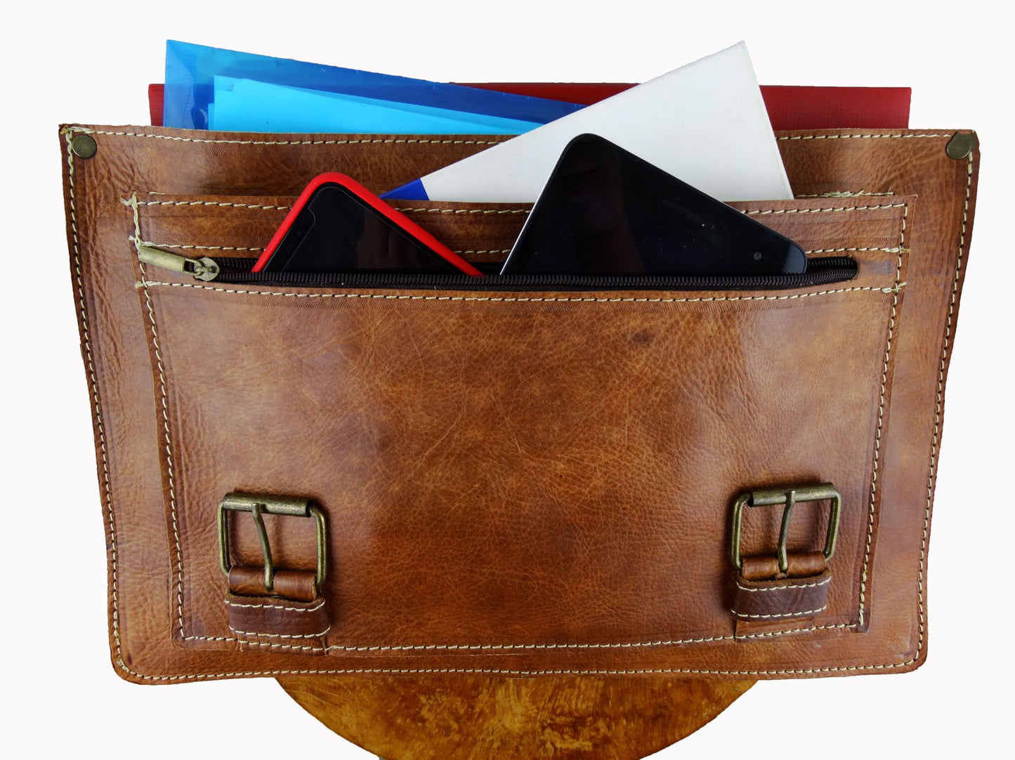 Leren Messengertas Cartable