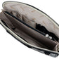 Zwart Lederen Aktetas, Laptoptas- BRAVE NEW WORLD