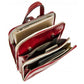 Rood Leren Rugzak - CLARISSA