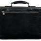 Zwart Leren Briefcase Aktetas - ILLUSIONS