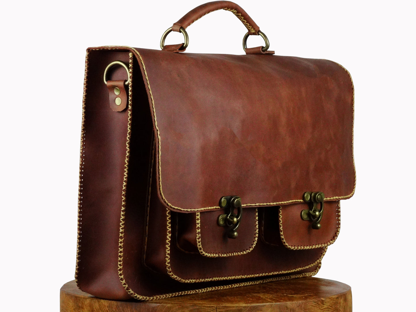 The Full Brown Leren Tas - Bruin