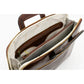 Donker Bruin Lederen Aktetas, Laptoptas- BRAVE NEW WORLD
