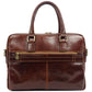Bruine Leren Briefcase Laptoptas - ORLANDO