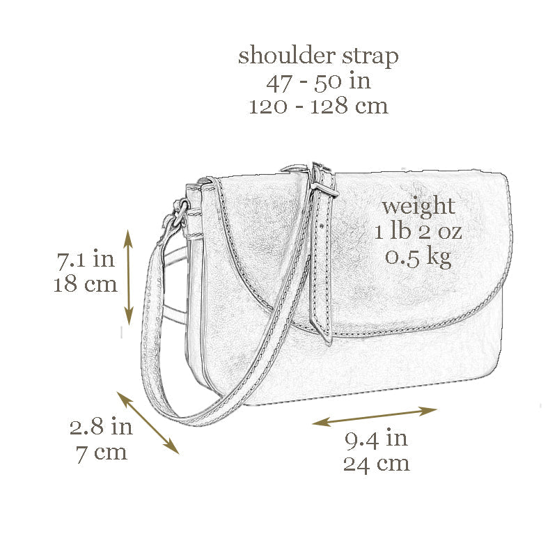 Leren Cross Body Tas - Sister Carrie