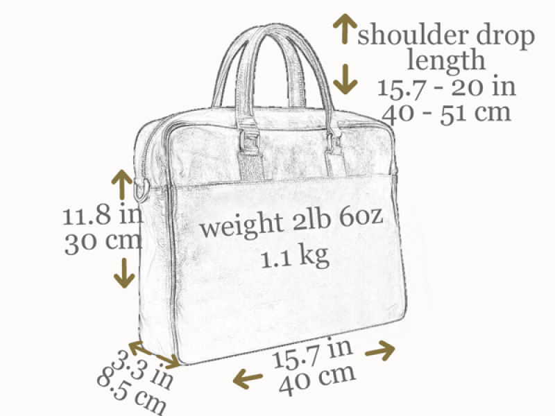 Leren Briefcase Laptoptas - DE KLEINE PRINS