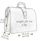 Bruine groote leren briefcase - The Firm